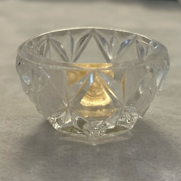 👀 HUGE SALE! VINTAGE BOHEMIA GLASS (6) GLASS SALT CELLARS/SPOONS CZECHOSLOVAKIA - Picture 4 of 9